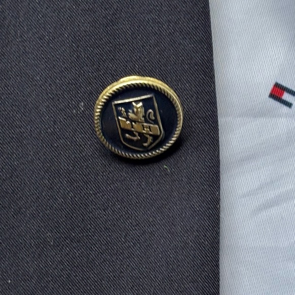 Tommy Hilfiger Boys' Bi-Stretch Alexander Blazer with Pocket Square Navy | 18 - Picture 12 of 12